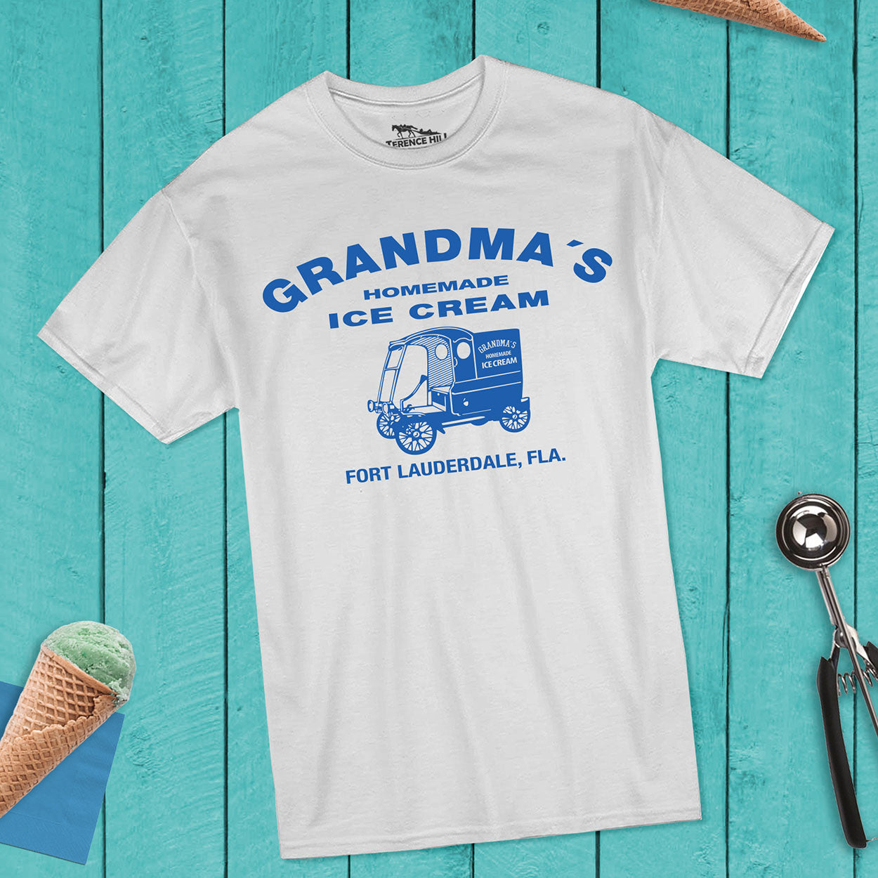 house on the hill / Tシャツ / Ballet / 90 Grandma's Ice Cream - T-Shirt (white) - Odds and Evens - Terence