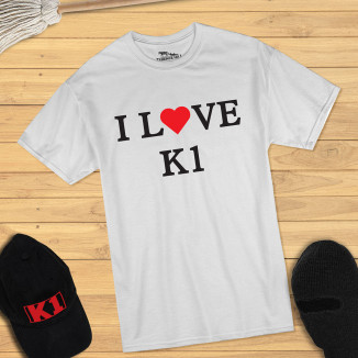 I LOVE K1 - T-Shirt (white)...
