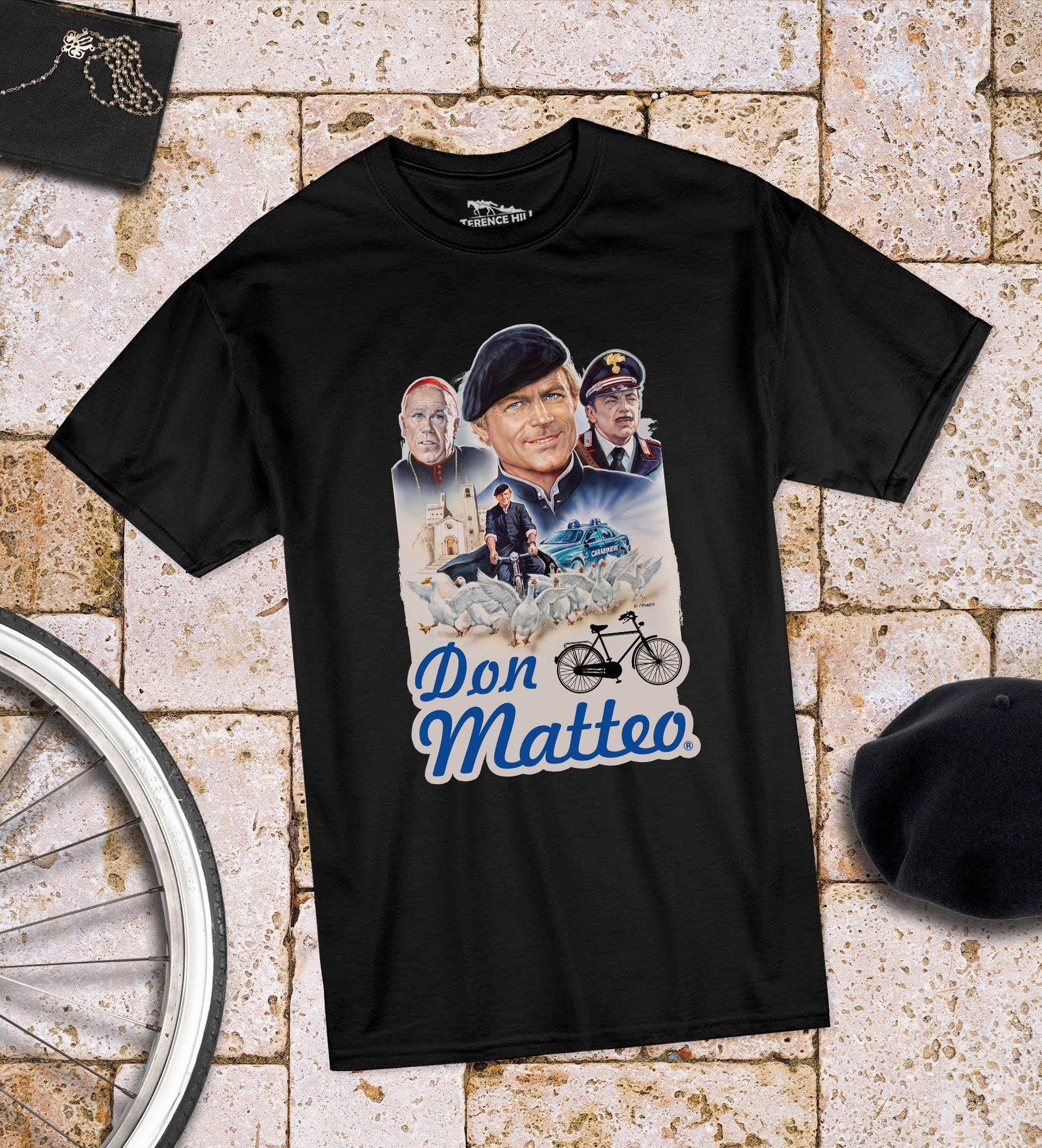 Don Matteo - T-Shirt (nero) Terence Hill