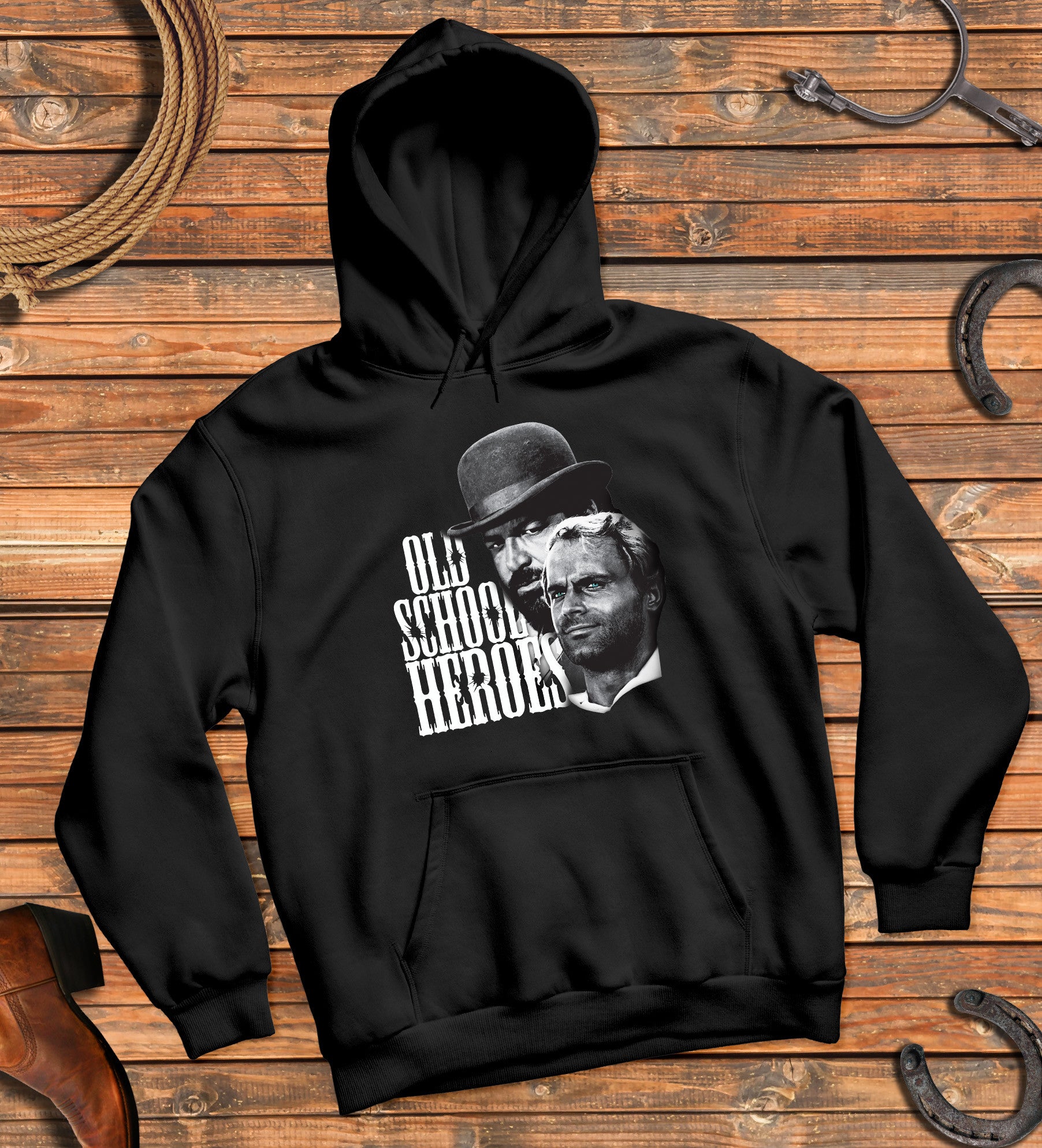 Old School Heroes - Terence Hill Bud Spencer (nero)