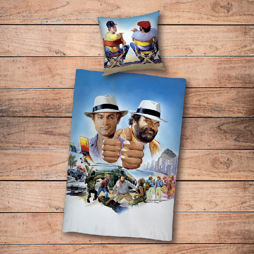 Set Copripiumino - Non c'è due senza quattro - Terence Hill - Renato Casaro Edition