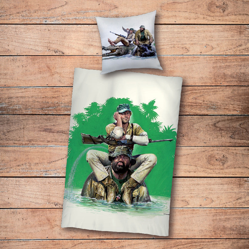 Set Copripiumino - Io sto con gli ippopotami - Terence Hill - Renato Casaro Edition