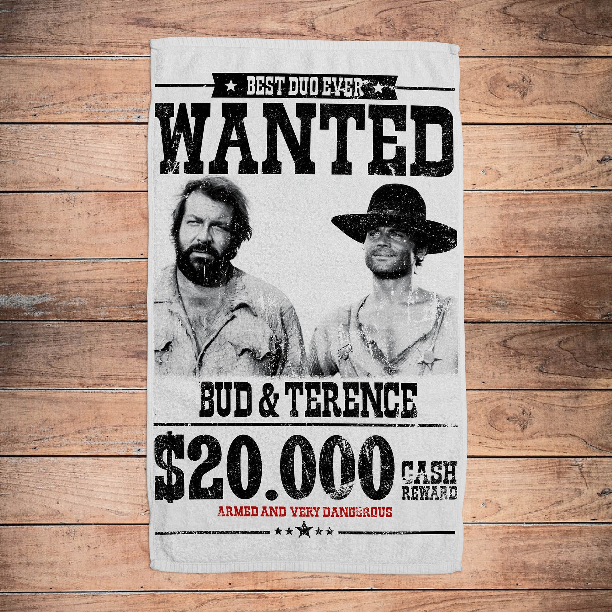 Asciugamano - Wanted $20.000 - Terence Hill