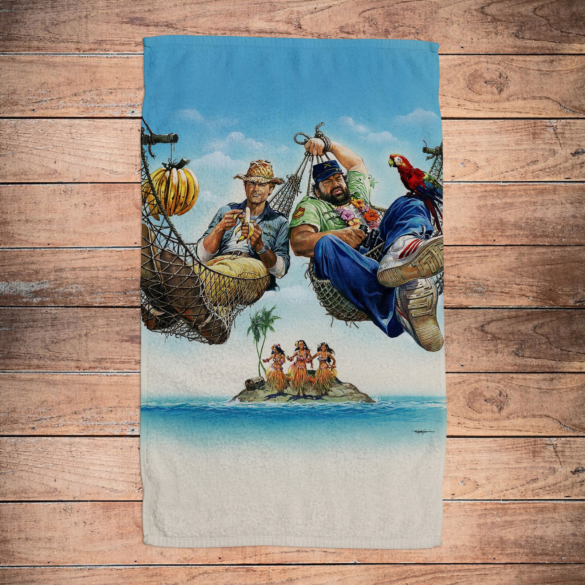 Asciugamano - Chi trova un amico, trova un tesoro - Terence Hill - Renato Casaro Edition