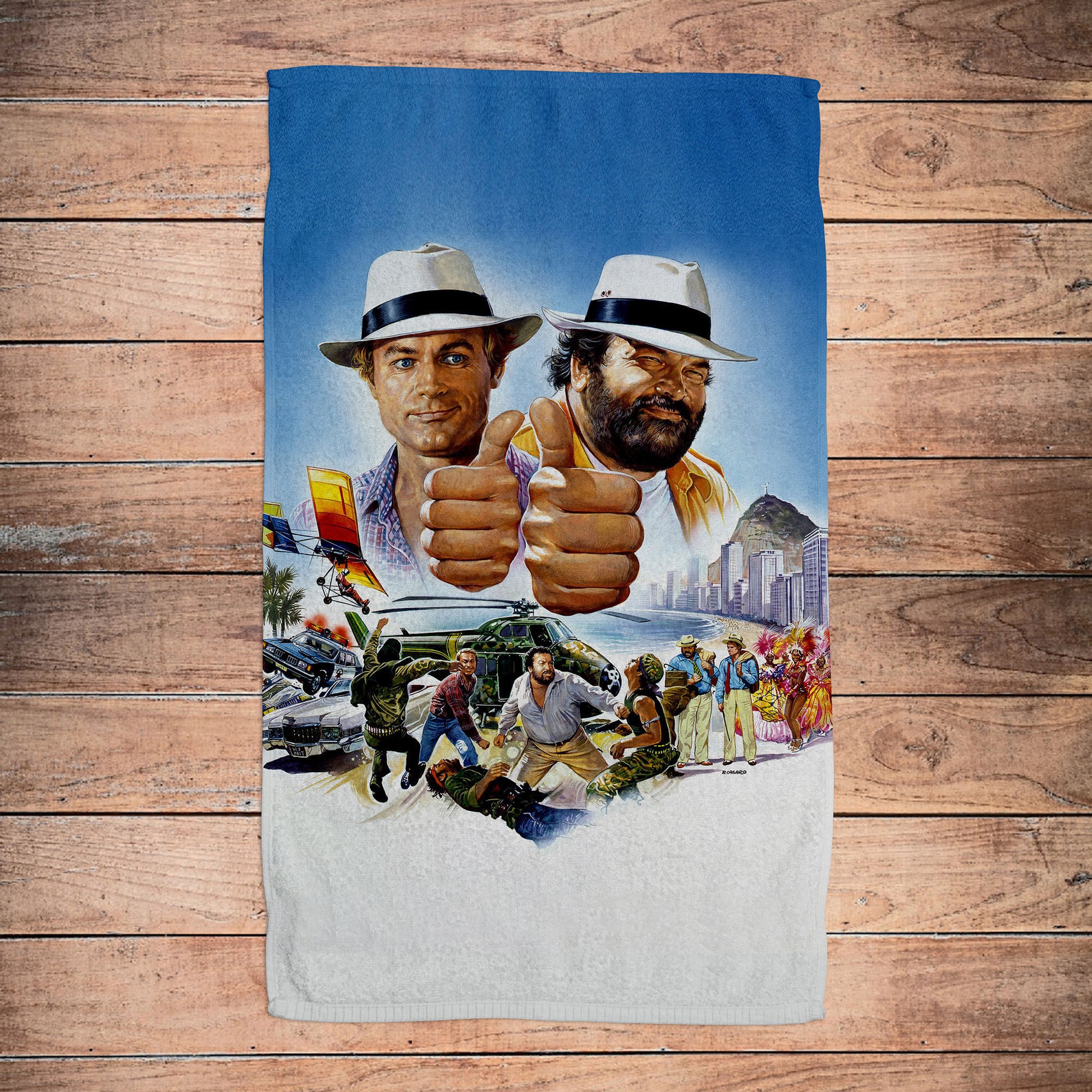 Bath towel - Double Trouble - Terence Hill - Renato Casaro Edition
