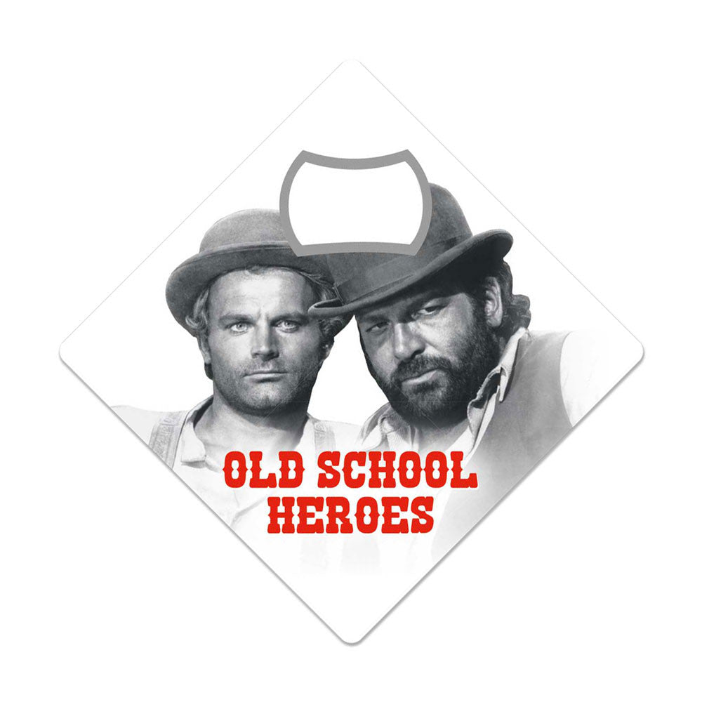 Old School Heroes - Apribottiglie magnetico (9x9cm)