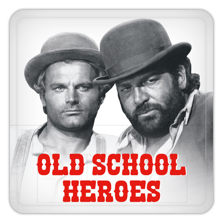 Old School Heroes - Sottobicchiere (10x10cm)