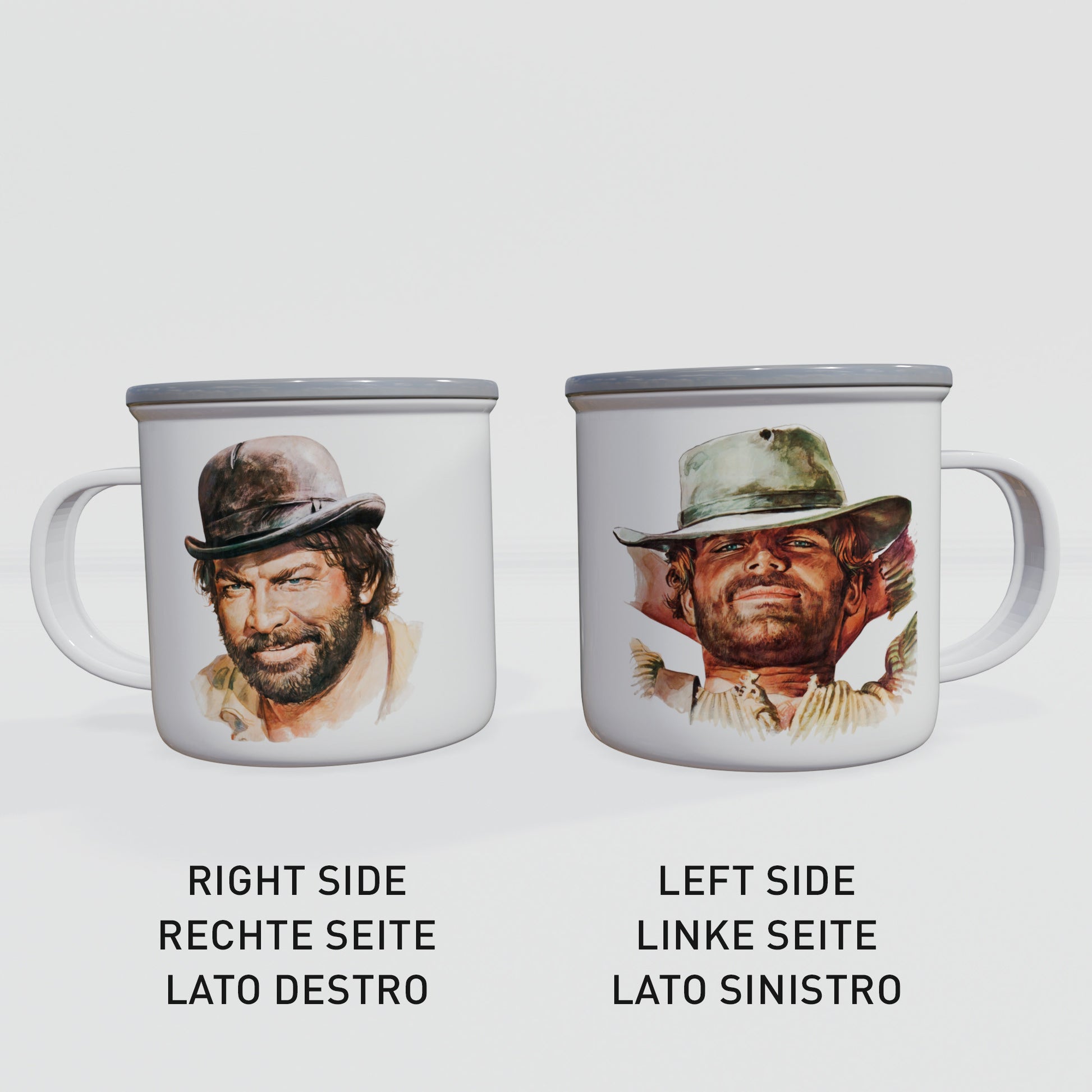 Terence Hill & Bud Spencer - Tazza smaltata