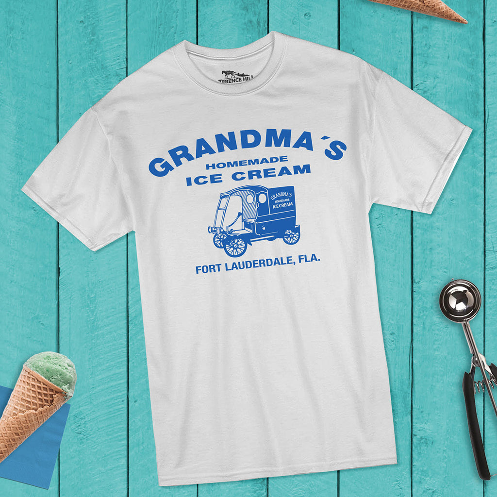 Grandma's Ice Cream - T-Shirt (weiss) - Zwei sind nicht zu bremsen - Terence Hill