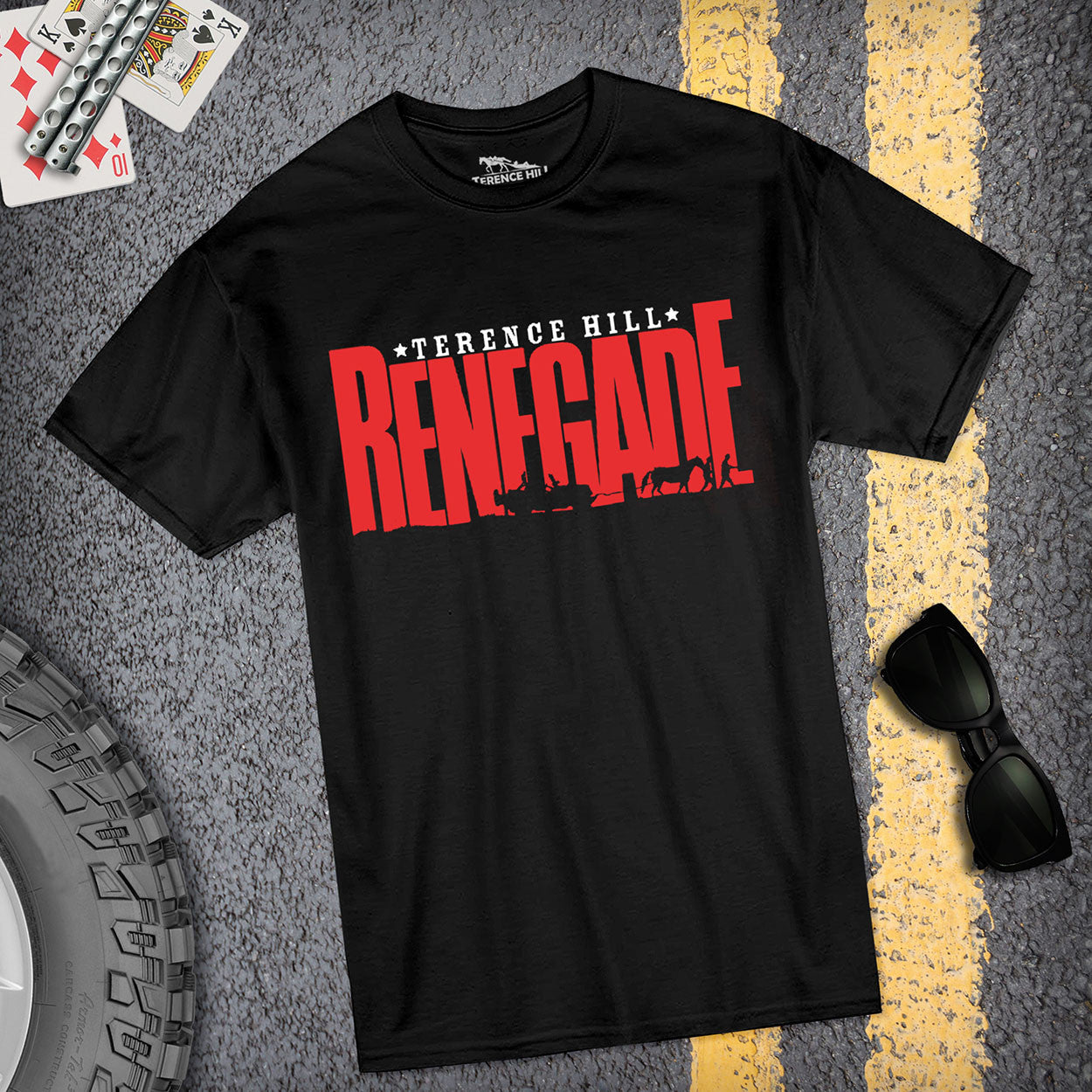 Renegade un osso troppo duro - Text - T-Shirt (nero) - Terence Hill - Renato Casaro Edition