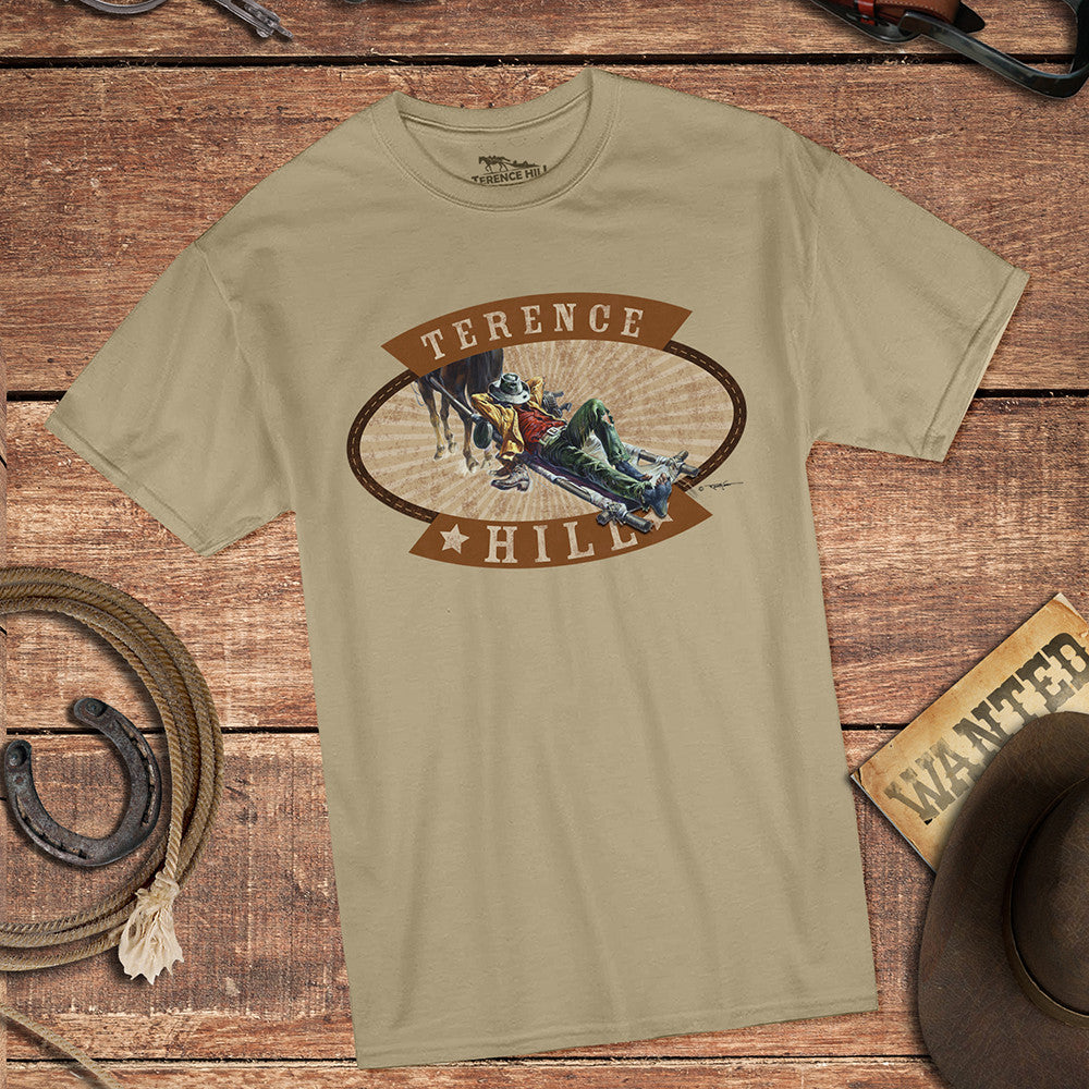 Der Müde Joe - Pritsche - T-Shirt (sand) - Die rechte und die linke Hand des Teufels - Terence Hill - Renato Casaro Edition