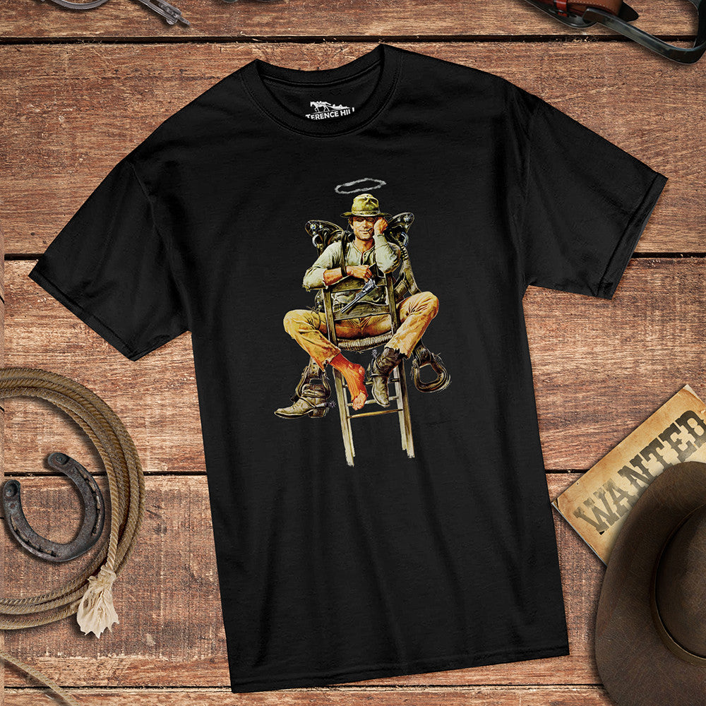 Nessuno sedia - T-Shirt (nero) - Il mio nome è Nessuno - Terence Hill - Renato Casaro Edition