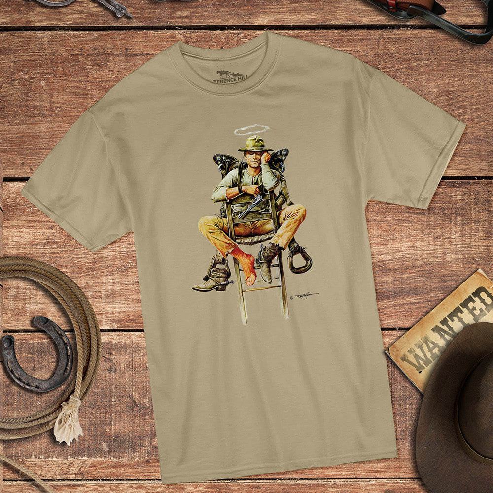 Nessuno sedia - T-Shirt (sabbia) - Il mio nome è Nessuno - Terence Hill - Renato Casaro Edition