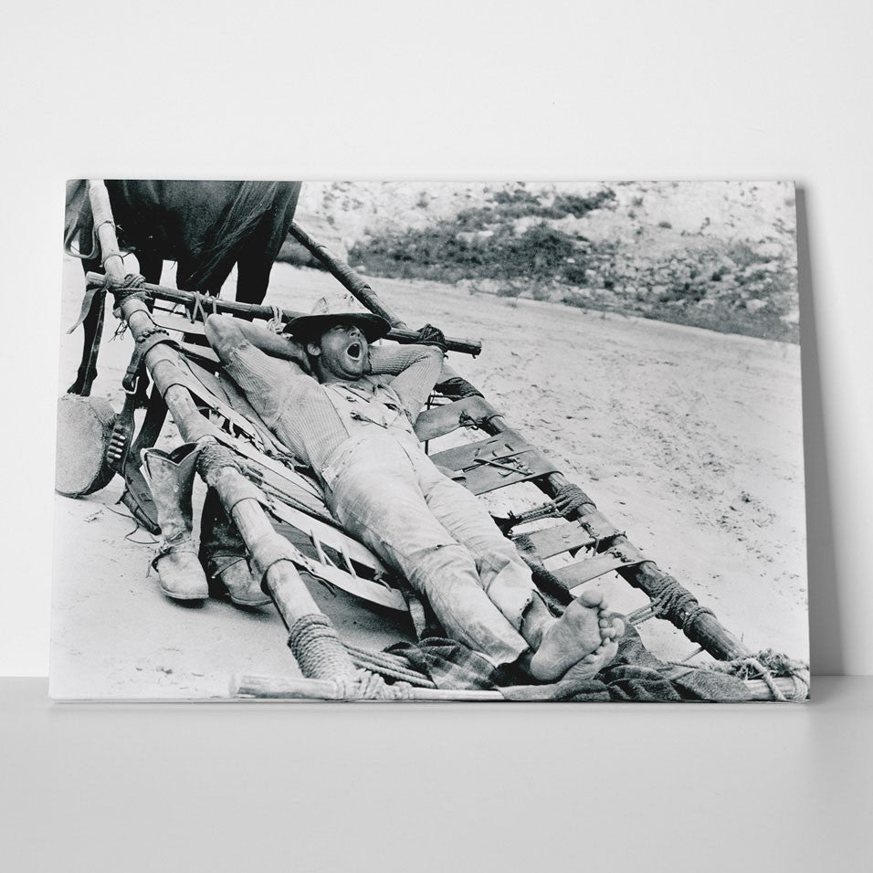 Canvas - Trinità - Lettino (b/n) - Lo chiamavano Trinità - Terence Hill