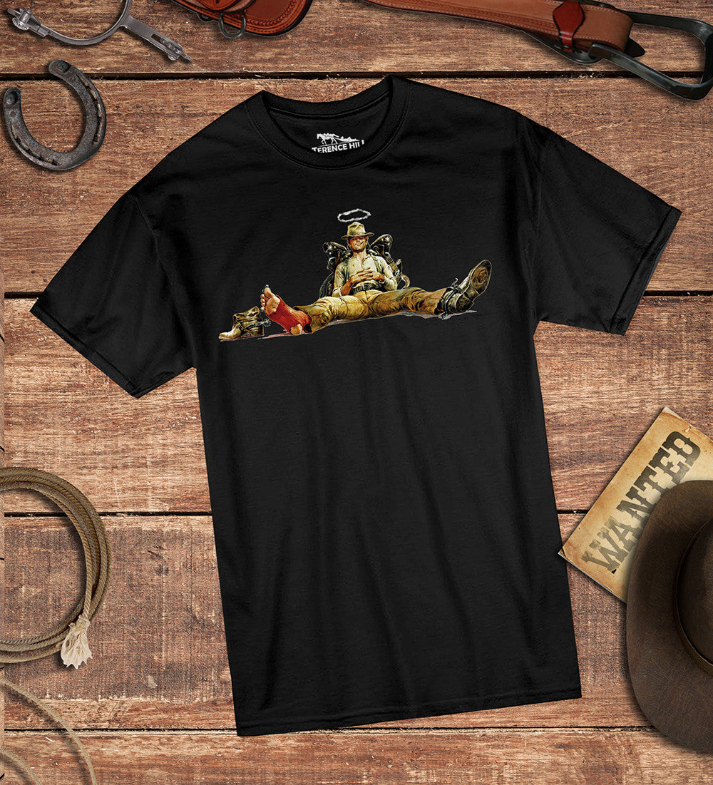 Nobody sitting - T-Shirt (black) - My Name is Nobody - Terence Hill - Renato Casaro Edition