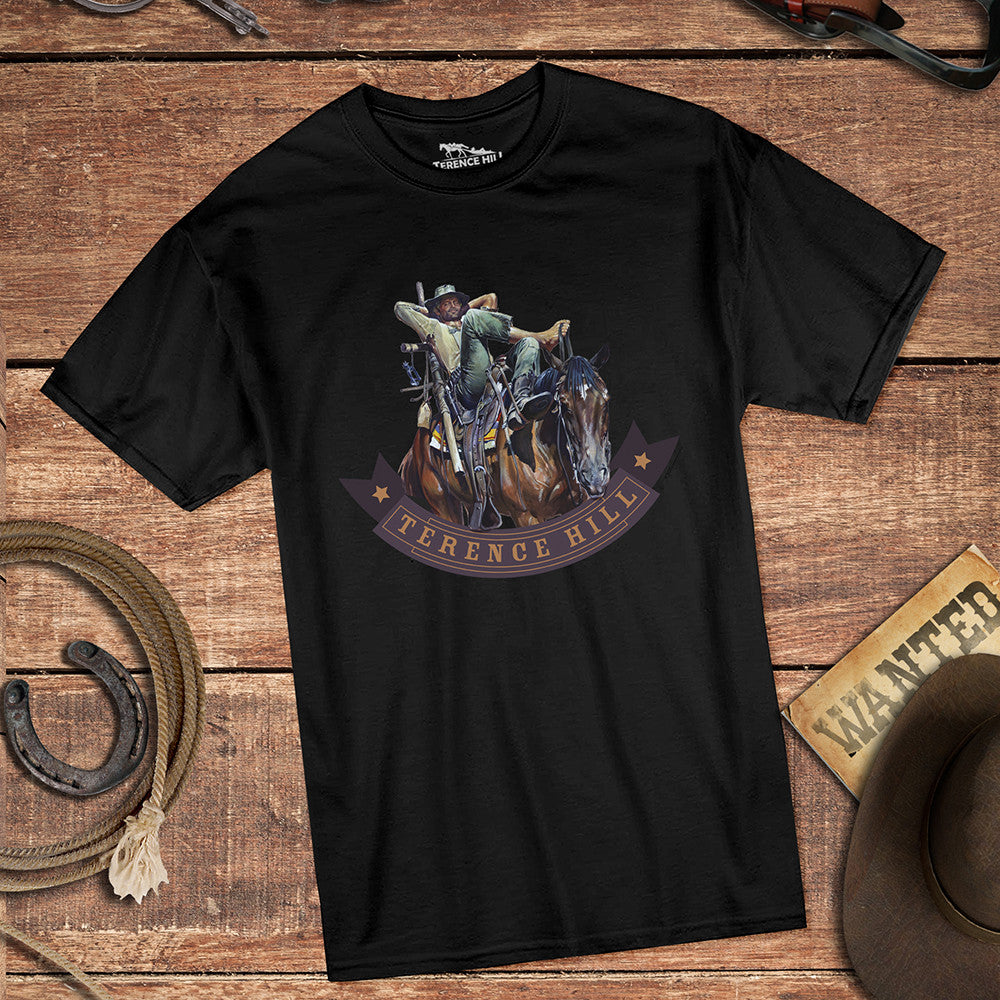 Trinity - Horse - T-Shirt (black) - Trinity is Still My Name - Terence Hill - Renato Casaro Edition