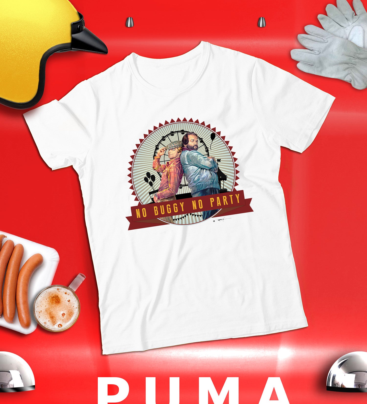 Children - No Buggy No Party (white) - Bud & Terence