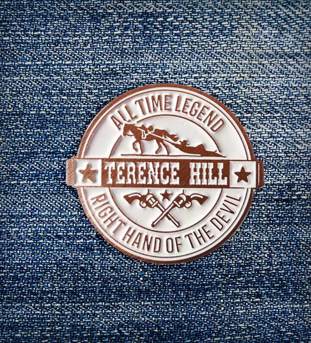Terence Hill - Right hand of the devil - All time legend - Pin (colore rame)