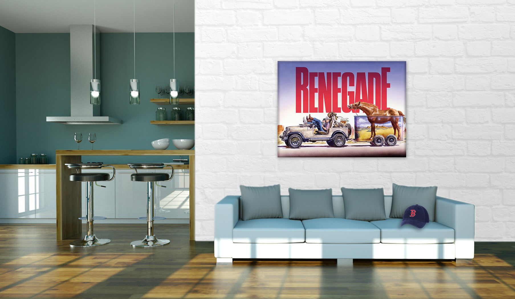 Canvas - Jeep - Renegade un osso troppo duro - Terence Hill - Renato Casaro Edition