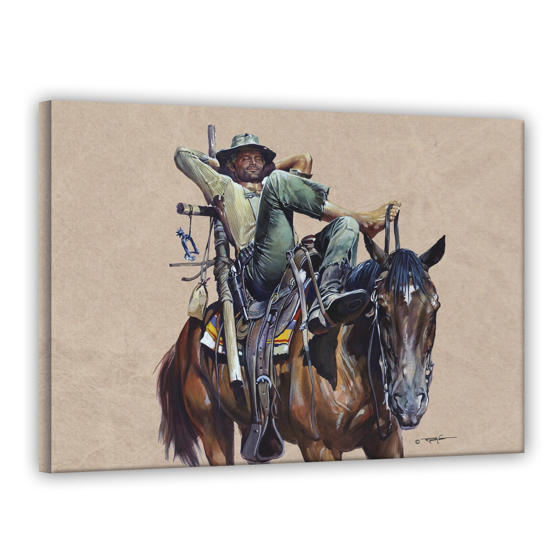 Leinwand - Der Müde Joe - Vier Fäuste für ein Halleluja - Terence Hill - Renato Casaro Edition