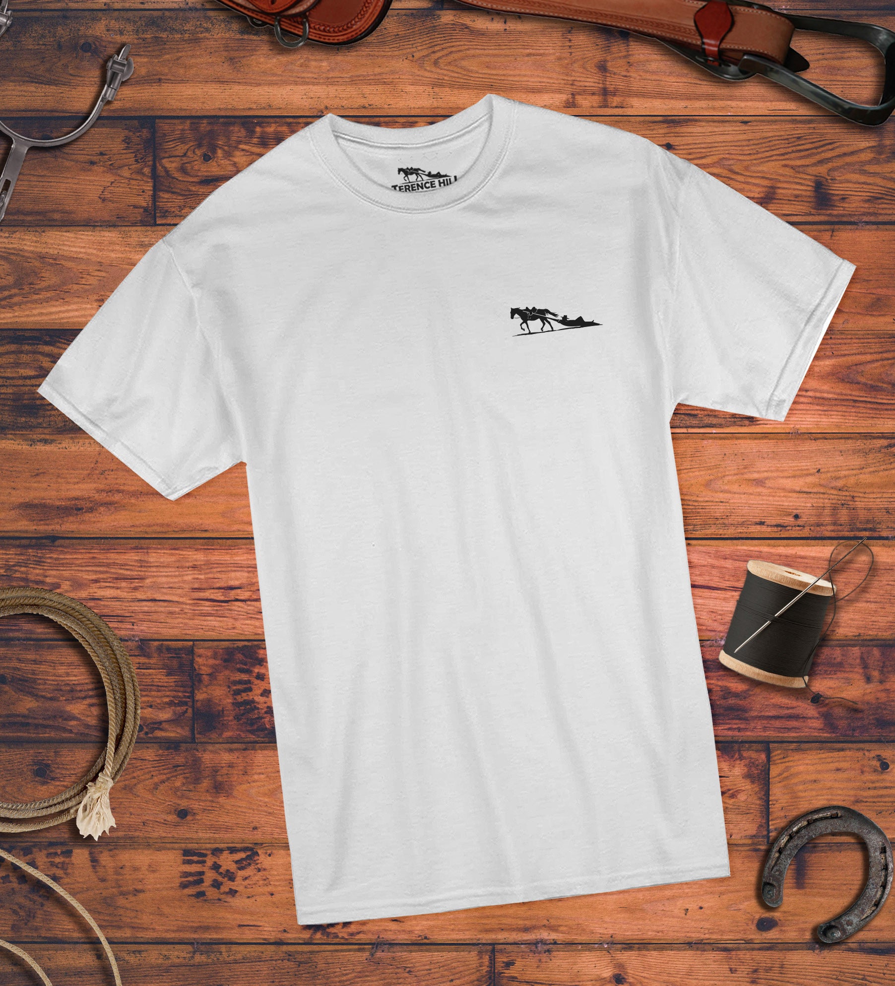 Terence Hill Logo gestickt (weiss)