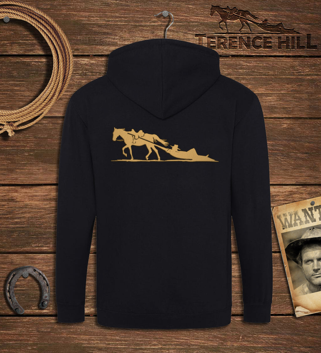 Logo / Autogramm - Zipper Jacke - Terence Hill Gold (schwarz)