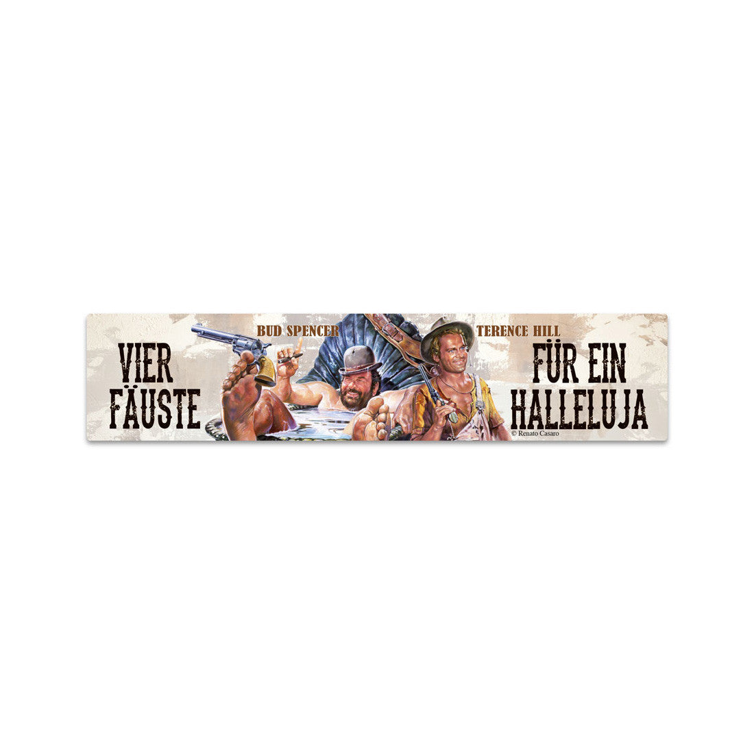 Magnete segnaletica (16x3,5 cm) - Vier Fäuste für ein Halleluja