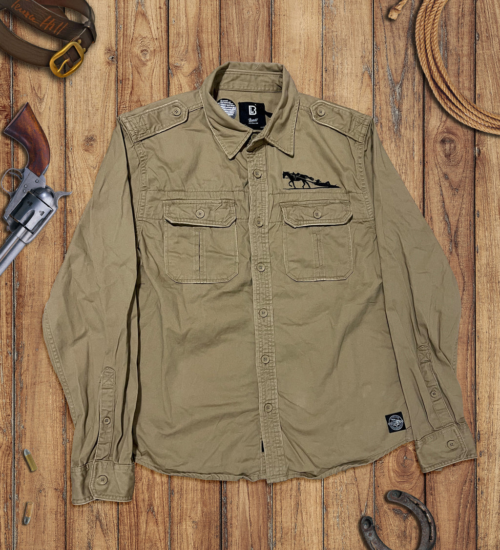 Vintage Shirt - Logo (embroidered) (camel) - Terence Hill