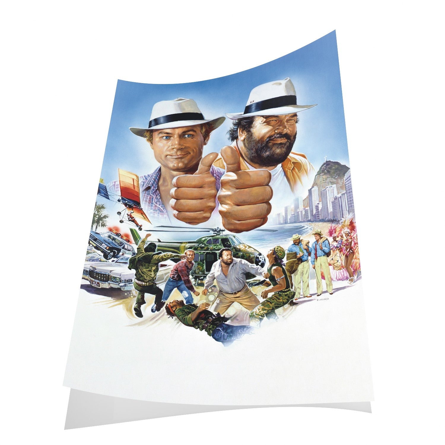 Poster - Double Trouble - Terence Hill and Bud Spencer - Renato Casaro Edition